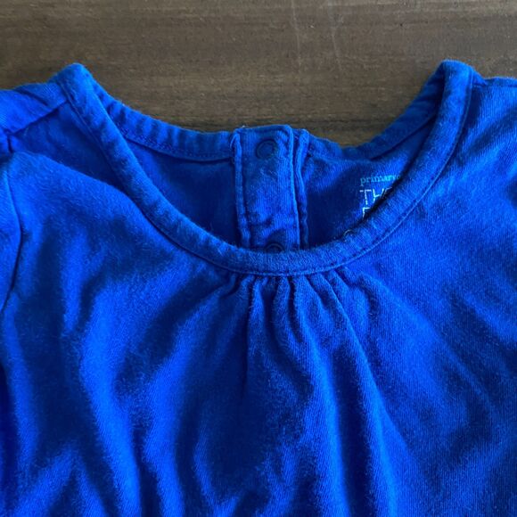 Primary Blue Long Sleeve Dress Girls' 3 - Picture 4 of 8